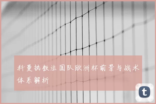 科曼执教法国队欧洲杯前景与战术体系解析